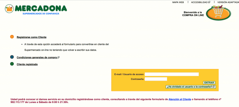Supermercado Online de Mercadona. Supermercado Online de Mercadona.