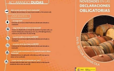 El MAGRAMA publica folletos informativos acerca de la nueva normativa en el sector del vino