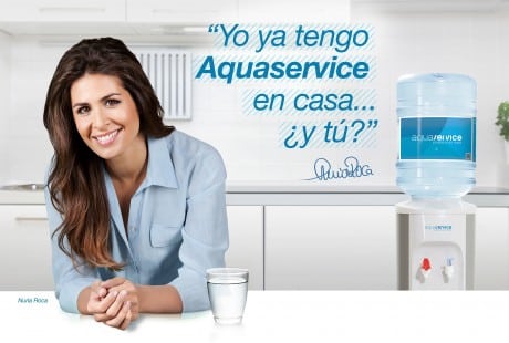 Aquaservice y Nuria Roca impulsan el uso de dispensadores de agua en el hogar