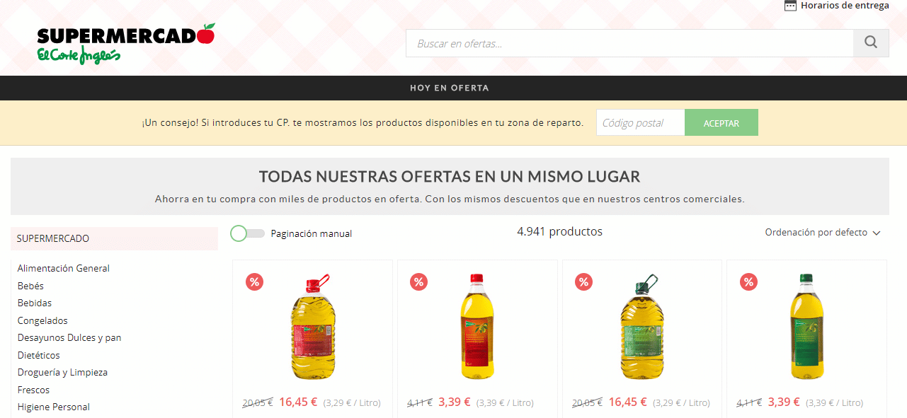 Corte Inglés Supermercado Online
